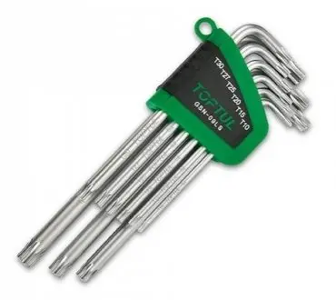К-кт звездообразных ключей TORX Toptul GSN09LS