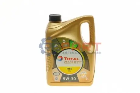 Олива моторна QUARTZ INEO ECS 5W-30 5л TOTAL 216634 Купити в Україні