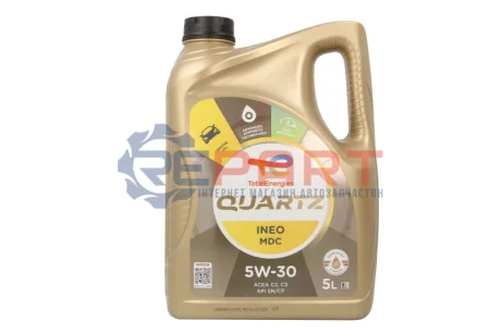 Олива моторна QUARTZ INEO MDC 5W-30 5л TOTAL 5W30 QI MDC 5L Купити в Україні