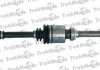 TRAKMOTIVE CITROEN полуось прав с ABS L=834mm 21/24 зуб. C15 1.8 D 86-00, PEUGEOT 205 I 1.6 CJ 92-94 30-0277