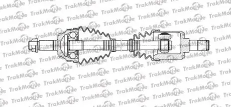 TRAKMOTIVE LAND ROVER Піввісь правий. L=590mm 28/25 зуб FREELANDER I (L314) 2.0 Td4 4x4 01-06 Trakmotive 30-1115 Купити в Україні