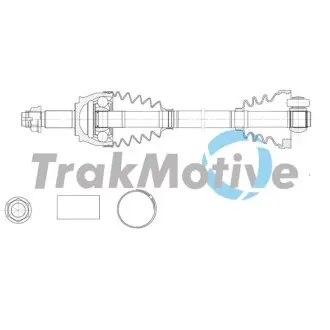 TRAKMOTIVE FIAT Напіввісь передня прав. FIORINO 1.3 D Multijet 09 Trakmotive 30-2146 Купити в Україні