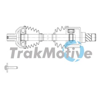 FORD Напіввісь передн. лів. MONDEO IV (BA7) 2.2 TDCi 08-10 Trakmotive 30-2155 (фото 1)