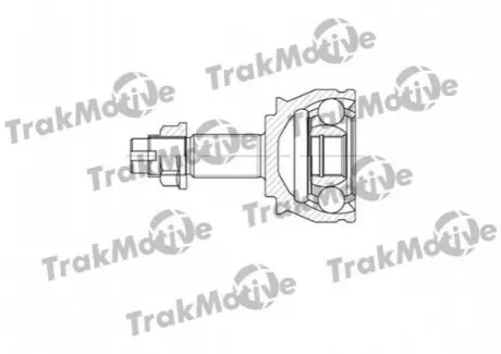 TRAKMOTIVE FIAT ШРКШ зовнішній к-кт 25/23 зуб.Fiorino,Punto,Opel Corsa D/E 03 Trakmotive 40-0575 Купити в Україні