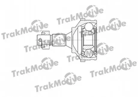 TRAKMOTIVE PEUGEOT ШРУС зовнішній к-кт 34/25 зуб. c ABS 48 зуб. 206 CC (2D) 1.6 HDi 110 05-07 Trakmotive 40-0596 Купити в Україні