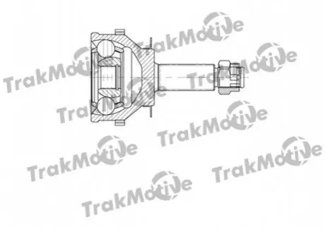 TRAKMOTIVE HYUNDAI Шрус внешний с ABS 27/26 зуб. Santa Fe -06 Trakmotive 40-0622 Купить в Украине