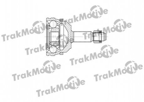 RENAULT ШРКШ внешний к-кт с ABS 23/25 зуб. Laguna I,Megane I,Scenic I 1.8/2.2d Trakmotive 40-0624 (фото 1)