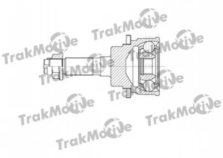 TRAKMOTIVE FORD Шрус внешний к-кт Ranger 2,5TD 02-, MAZDA B-Serie 2,5D 02 Trakmotive 40-0633 Купити в Україні