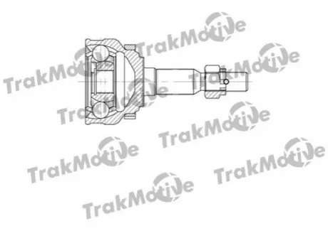 TRAKMOTIVE OPEL Шрус наружный к-кт с ABS 33/25 зуб.Calibra A,Kadett E,Vectra A Trakmotive 40-0645 Купити в Україні