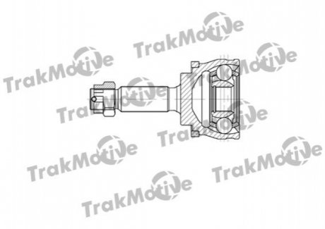 MITSUBISHI ШРУС внешний с ABS к-кт 25/24 зуб. GALANT VII 2.0 92-96 Trakmotive 40-0689 (фото 1)