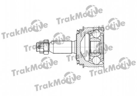 MITSUBISHI ШРУС зовнішній з ABS до-кт 30/36 зуб. Pajero III Trakmotive 40-0690 (фото 1)