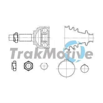 TRAKMOTIVE DACIA К-кт ШРКШ LOGAN II 1.5 dCi 13 Trakmotive 40-0939