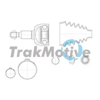 TRAKMOTIVE VW К-кт ШРКШ CADDY III 1.2 TSI 10-15 Trakmotive 40-0975 Купити в Україні