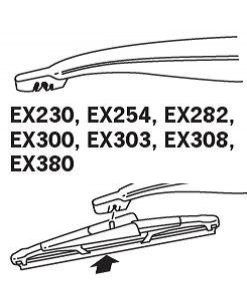 ExactFit Rear Щітка склоочисника задня OEM (250мм))) Trico EX254
