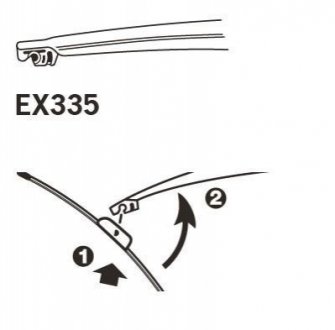 ExactFit Rear Щетка стеклоочистителя задняя OEM (330мм) Trico EX335