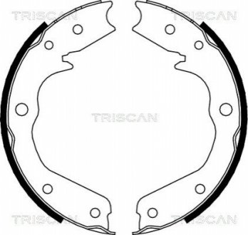 Комплект тормозных колодок, Стояночный тормоз TRISCAN 810024002 (фото 1)