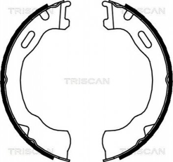 Комплект тормозных колодок, Стояночный тормоз TRISCAN 810080007