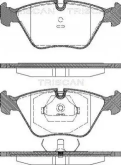 Колодки гальмівні (передні) BMW 3 (E36/E46) 92-06/5 (E34) 87-96/7 (E32) 87-94/Z3 (E36) 97-03 TRISCAN 811010001 Купити в Україні