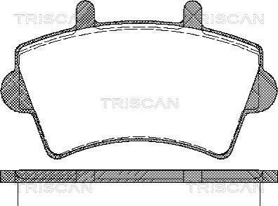 Колодки тормозные дисковые TRISCAN 811010527