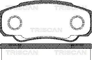 Тормозные колодки, дисковый тормоз.) TRISCAN 811010533 (фото 1)