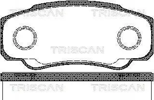Гальмівні колодки TRISCAN 811010533 Купити в Україні