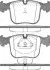 Фото Колодки гальмівні (передні) BMW 5 (E39)/7 (E38)/X5 (E53) 94-07 TRISCAN (811011012) зображення 1