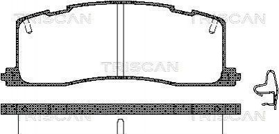 Тормозные колодки задние TRISCAN 811013003 (фото 1)