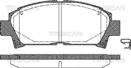 Гальмівні колодки TRISCAN 811013014