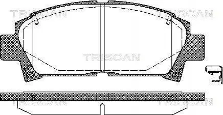 Фото 1 — Гальмівні колодки TRISCAN (811013014) Фото Гальмівні колодки TRISCAN (811013014) зображення 1