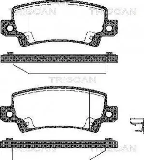 Колодки гальмівні (задні) Toyota Corolla 01-14 TRISCAN 811013031 Купити в Україні