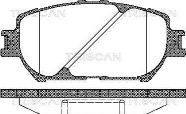 Гальмівні колодки TRISCAN 811013056