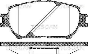 Колодки гальмівні (передні) Toyota Camry 90-02/Corolla 87-02/Rav4 94-00 TRISCAN 811013056 Купити в Україні