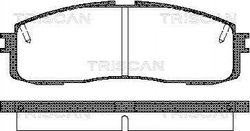 Тормозные колодки задние TRISCAN 811013152 (фото 1)