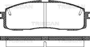 Тормозные колодки задние TRISCAN 811013152