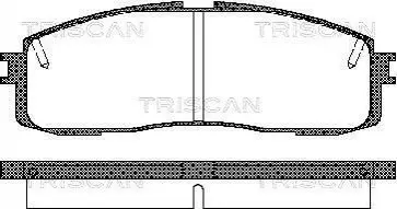 Фото 1 — Гальмівні колодки TRISCAN (811013152) Фото Гальмівні колодки TRISCAN (811013152) зображення 1