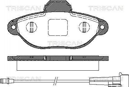 Колодки тормозные дисковые TRISCAN 811015176 (фото 1)