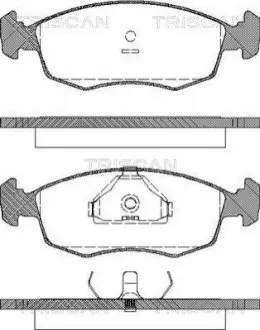 Фото Тормозные колодки передние TRISCAN (811016868) изображение 1