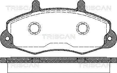 Тормозные колодки передние TRISCAN 811016969 (фото 1)