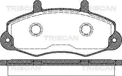 Тормозные колодки передние TRISCAN 811016969