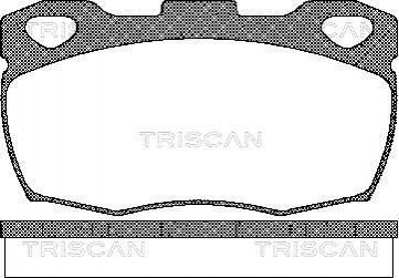 Тормозные колодки передние TRISCAN 811017003 (фото 1)