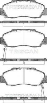 Тормозные колодки передние TRISCAN 811017009