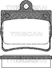 Тормозные колодки задние TRISCAN 811023016 (фото 1)