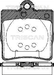 Колодки тормозные дисковые - 8110 23018 (0024207120, 0024207420, 0034202720) TRISCAN 811023018