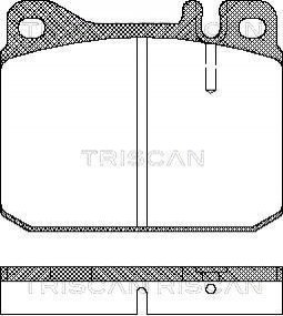 Гальмівні колодки TRISCAN 811023222