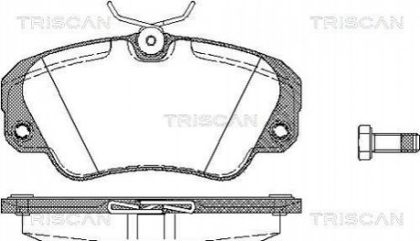 Тормозные колодки передние TRISCAN 811024005