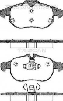 Тормозные колодки, дисковый тормоз.) TRISCAN 811024020