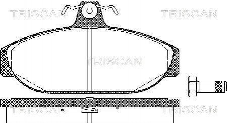 Тормозные колодки передние TRISCAN 811027150