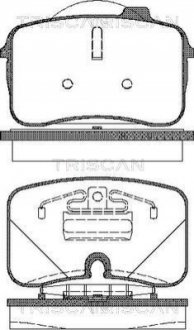 Тормозные колодки передние TRISCAN 811029003