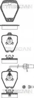 Колодки гальмівні (передні) Audi 100/A6/A8 91-02 (з датчиком) TRISCAN 811029031 Купити в Україні