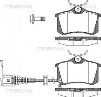 Колодки гальмівні дискові TRISCAN 811029036